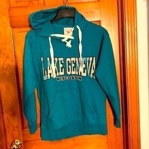 Teal Hoodie - Lake Geneva, WI